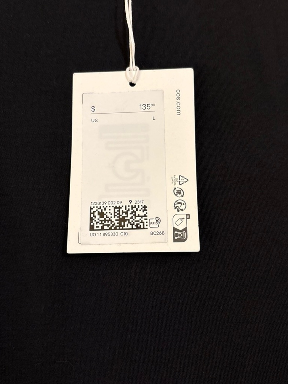 COS Black Sleeveless Maxi Dress with Brand Tag - Picture 2 of 2